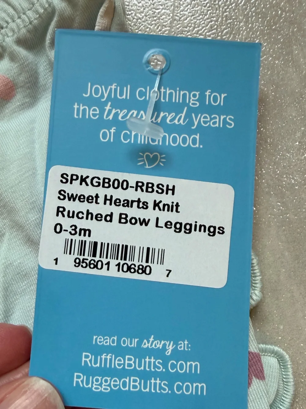 NWT RuffleButts Be Kind Hearts Graphic Tee & Heart Ruffled Leggings Set 0-3M
